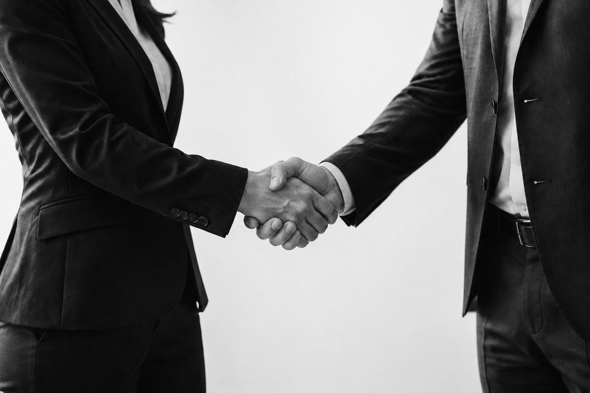 Partnership handshake